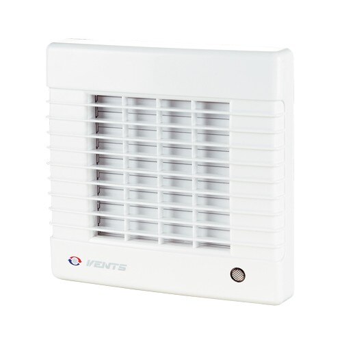 Ventilator VENTS 125MA turbo, diametru 125 mm, debit 232 mc/h, jaluzele automate, motor turbo